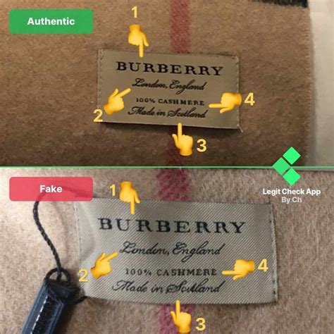 how to know a fake burberry scarf|authentic burberry tag.